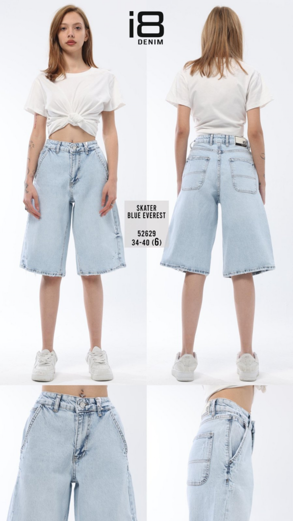 Rybaczki damskie jeans Roz 34-40, 1 Kolor Paczka 10 szt